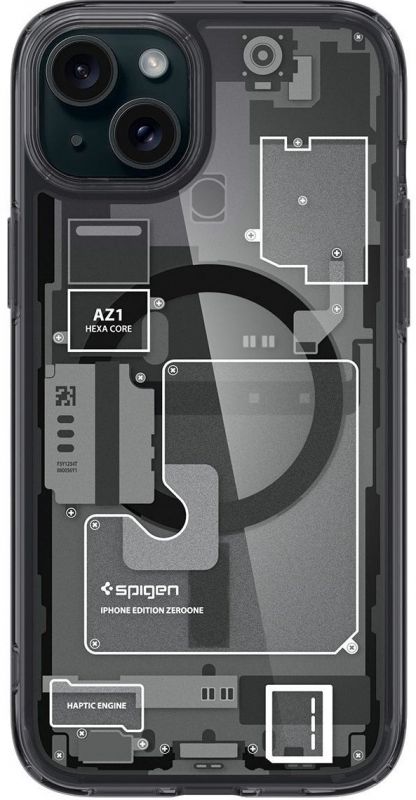 Чохол Spigen для Apple iPhone 15 Plus Ultra Hybrid MagFit, Zero One