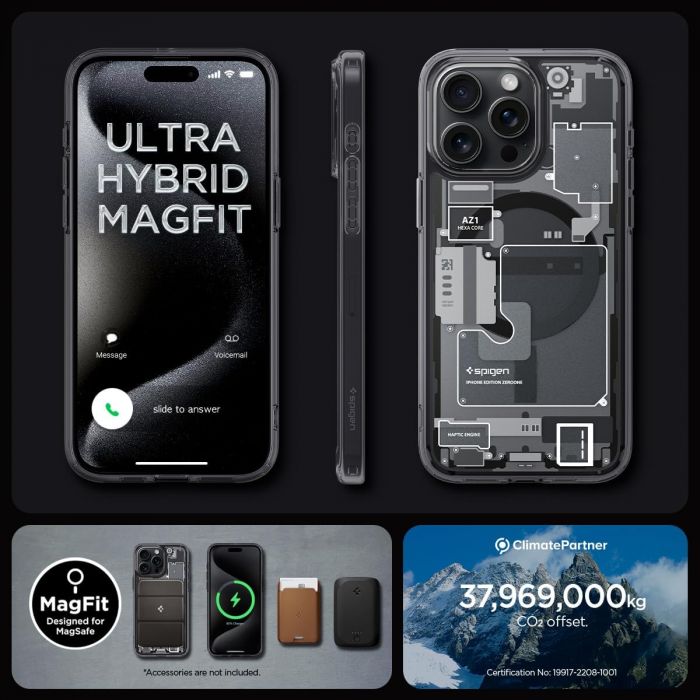 Чохол Spigen для Apple iPhone 15 Pro Max Ultra Hybrid MagFit, Zero One