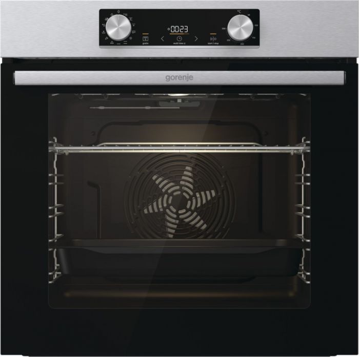 Комплект Gorenje (духовка електрична BO6737E02XK + варильна поверхня газова G642ABX), нерж.