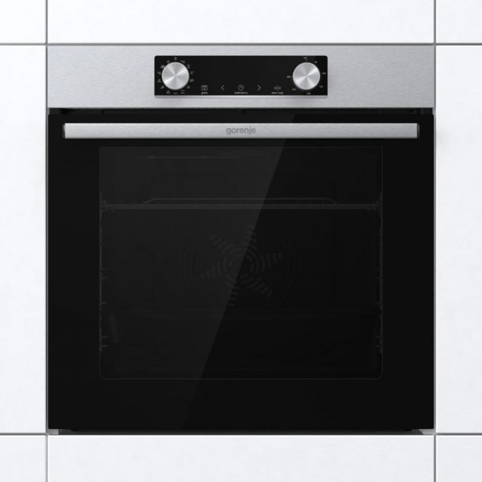 Комплект Gorenje (духовка електрична BO6737E02XK + варильна поверхня газова G642ABX), нерж.