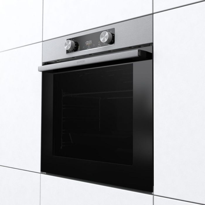 Комплект Gorenje (духовка електрична BO6737E02XK + варильна поверхня газова G642ABX), нерж.