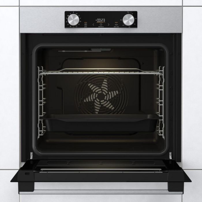 Комплект Gorenje (духовка електрична BO6737E02XK + варильна поверхня газова G642ABX), нерж.