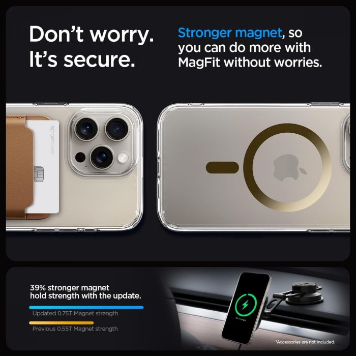 Чохол Spigen для Apple iPhone 15 Pro Ultra Hybrid MagFit, Gold