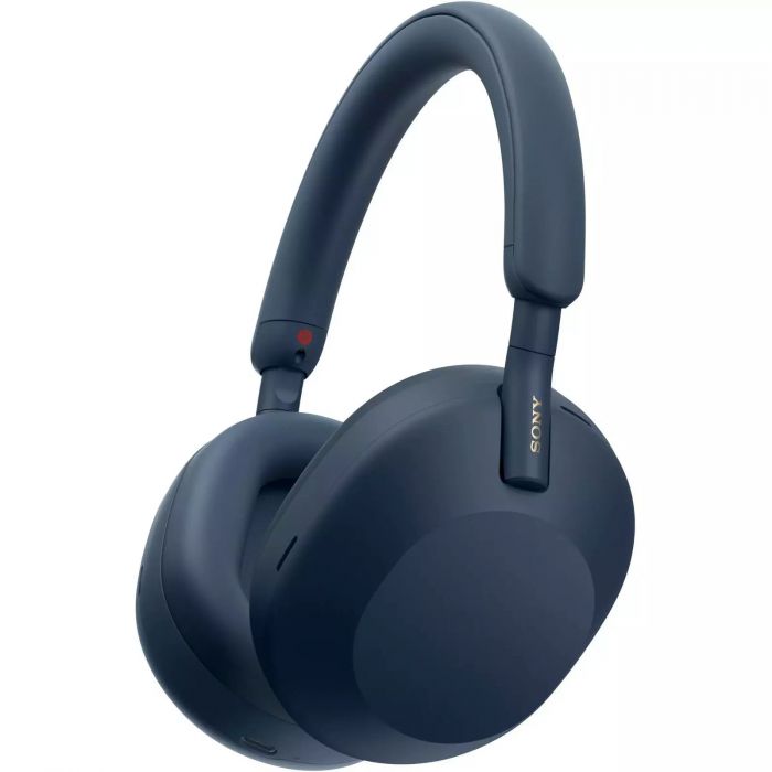 Навушники Over-ear Sony WH-1000XM5 BT 5.2, ANC, Hi-Res, AAC, LDAC, Wireless, Mic, Синій