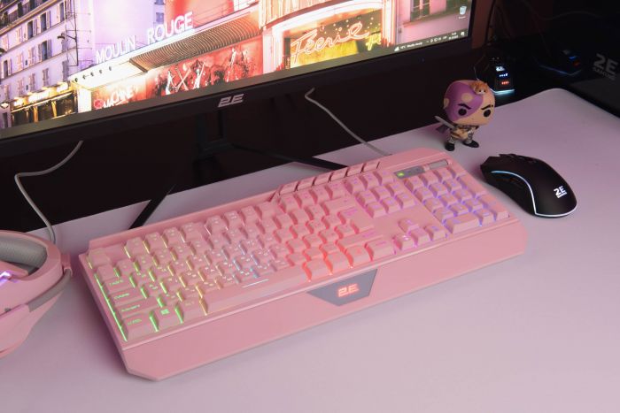 Клавіатура 2E GAMING KG315 RGB USB Pink Ukr