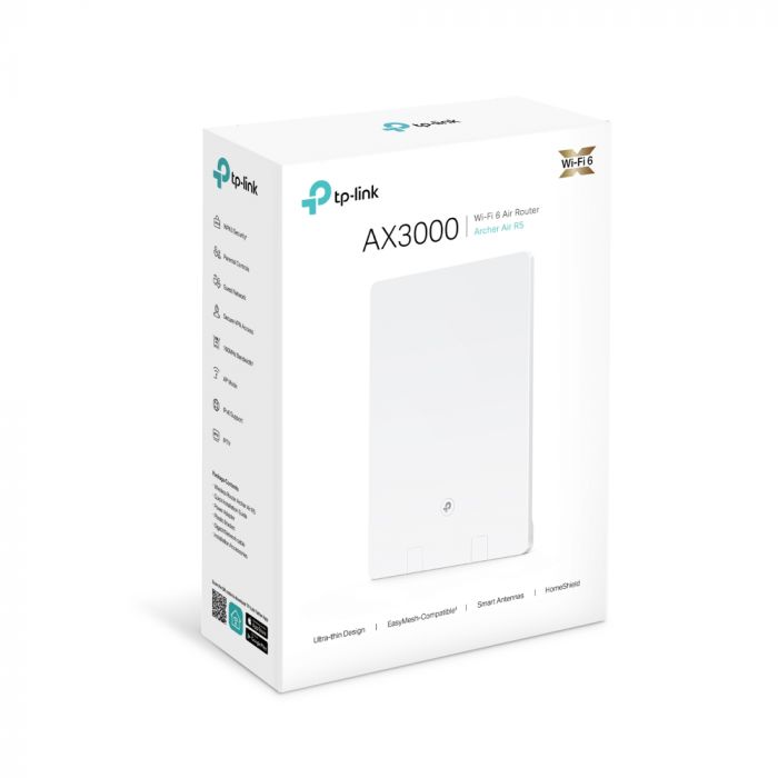 Маршрутизатор TP-LINK ARCHER AIR R5 AX3000 1xGE LAN 1xGE WAN OFDMA MESH