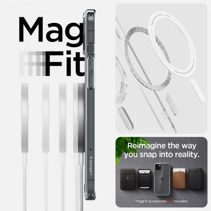 Чохол Spigen для Apple iPhone 15 Ultra Hybrid MagFit, Graphite
