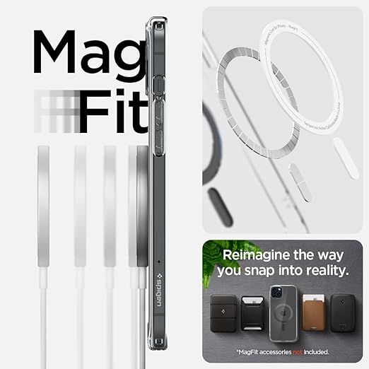 Чохол Spigen для Apple iPhone 15 Ultra Hybrid MagFit, Carbon Fiber