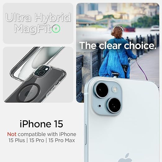 Чохол Spigen для Apple iPhone 15 Ultra Hybrid MagFit, Carbon Fiber