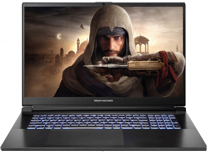 Ноутбук Dream Machines RG4070-17 17.3FHD IPS, Intel i7-13700H, 16GB, F1TB, NVD4070-8, DOS, чорний