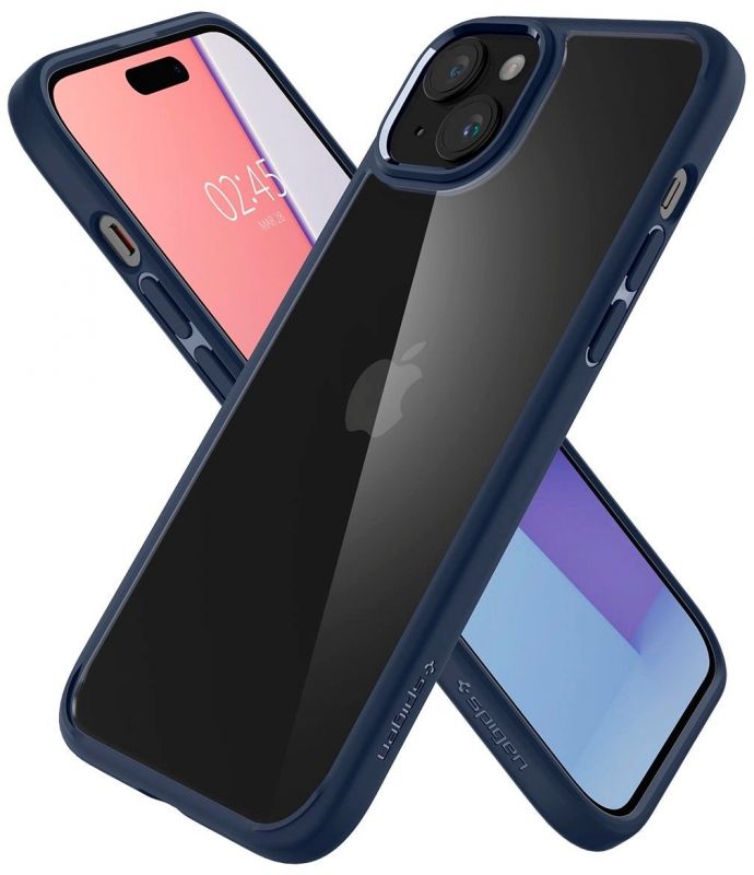 Чохол Spigen для Apple iPhone 15 Ultra Hybrid, Navy Blue