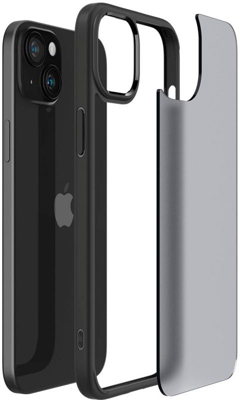Чохол Spigen для Apple iPhone 15 Ultra Hybrid, Frost Black