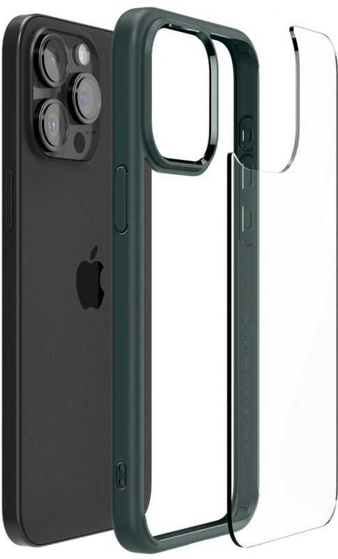 Чохол Spigen для Apple iPhone 15 Pro Max Ultra Hybrid, Abyss Green