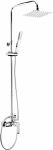 Душова система Deante Corio зі змішувачем, душ - 1 функц., кріпл. - на стійці, хром