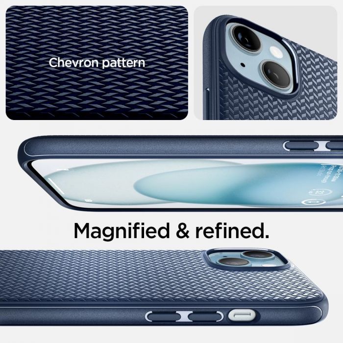 Чохол Spigen для Apple iPhone 15 Mag Armor MagFit, Navy Blue