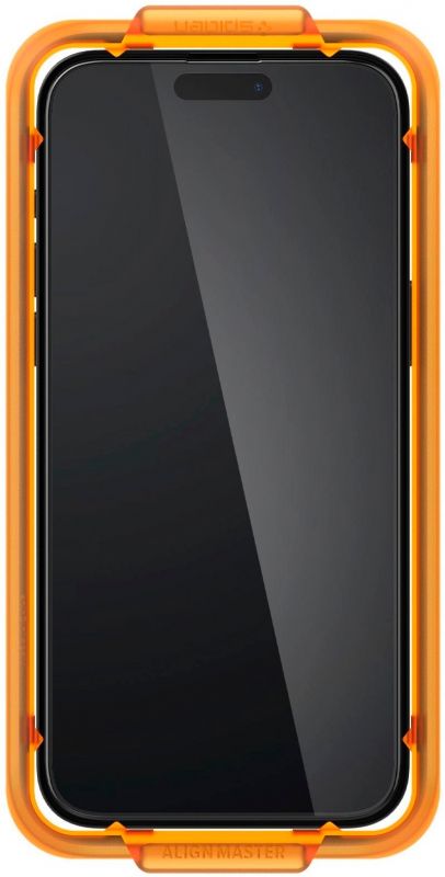 Захисне скло Spigen для Apple iPhone 15 Pro Max Glas.tR AlignMaster FC Black (2P)