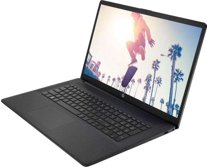 Ноутбук HP 17-cn1000ua 17.3" FHD IPS AG, Intel i5-1155G7, 16GB, 1TB+F512GB, UMA, DOS, чорний