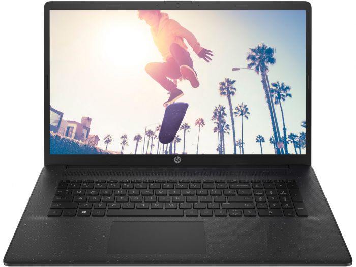 Ноутбук HP 17-cn1000ua 17.3" FHD IPS AG, Intel i5-1155G7, 16GB, 1TB+F512GB, UMA, DOS, чорний