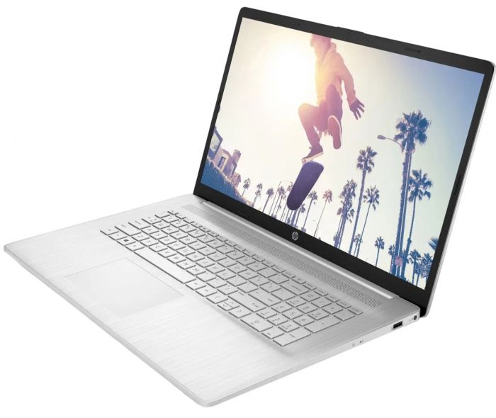 Ноутбук HP 17-cp2000ua 17.3" FHD IPS AG, AMD R5-7520U, 16GB, F512GB, UMA, DOS, сріблястий