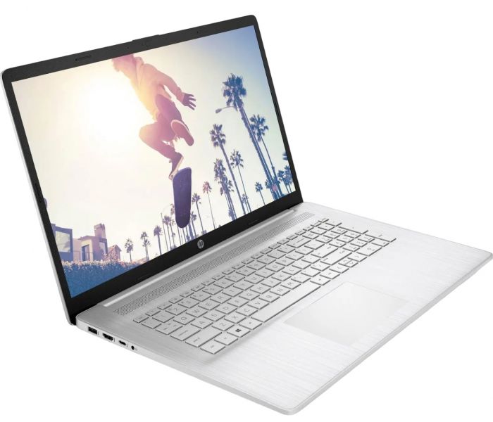 Ноутбук HP 17-cp2000ua 17.3" FHD IPS AG, AMD R5-7520U, 16GB, F512GB, UMA, DOS, сріблястий