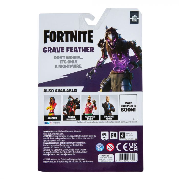 Колекційна фігурка Fortnite Solo Mode Grave Feather, 10см