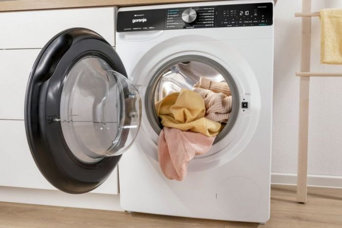 Пральна машина Gorenje фронтальна, 10,5кг, 1400, A+++, 60см, дисплей, інвертор, пара, Wi-Fi, білий