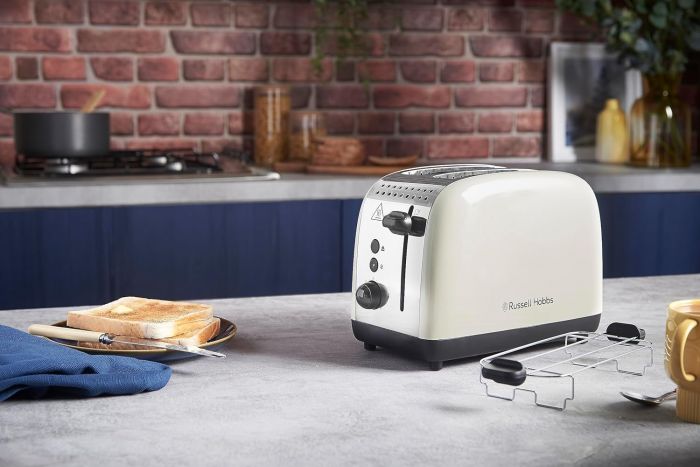 Тостер  Russell Hobbs Colours Plus, 1600Вт, нержав., підігрів,разморозка, бежевий