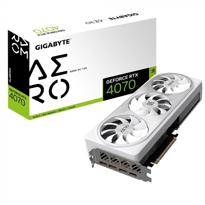 Відеокарта GIGABYTE GeForce RTX 4070 12GB GDDR6 AERO OC