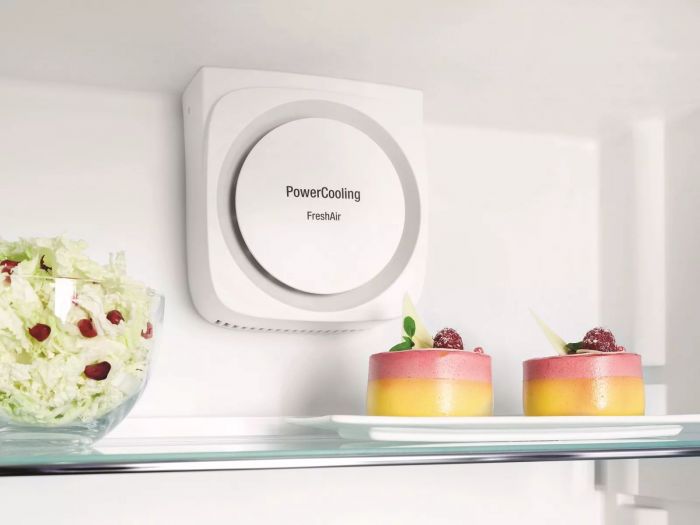 Холодильник Liebherr з нижн. мороз., 201x70х66.5, холод.відд.-296л, мороз.відд.-106л, 2дв., A++, NF, диспл внутр., білий