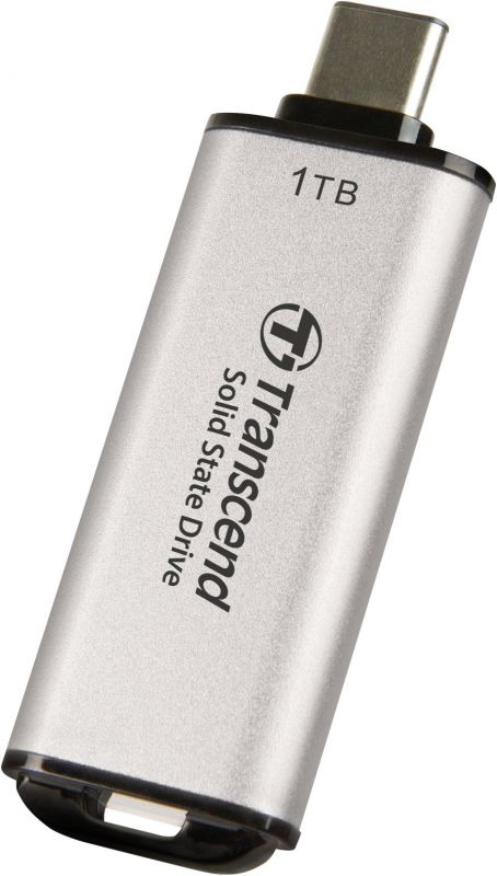 Портативний SSD Transcend 1TB USB 3.1 Gen 2 Type-C ESD300 Silver