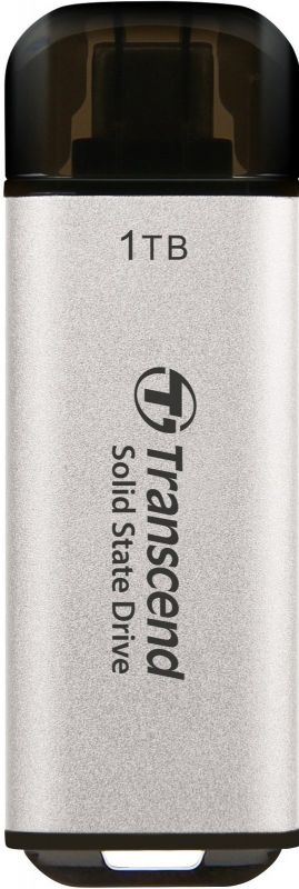 Портативний SSD Transcend 1TB USB 3.1 Gen 2 Type-C ESD300 Silver