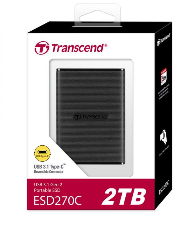 Портативний SSD Transcend 2TB USB 3.1 Gen 2 Type-C ESD270C