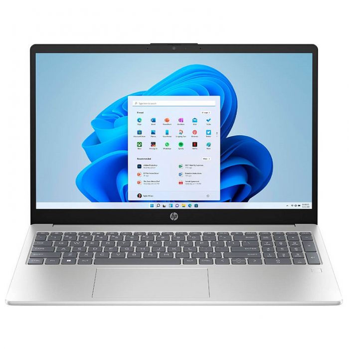 Ноутбук HP 15-fc0003ua 15.6" FHD IPS AG, AMD R5-7520U, 8GB, F256GB, UMA, DOS, сріблястий