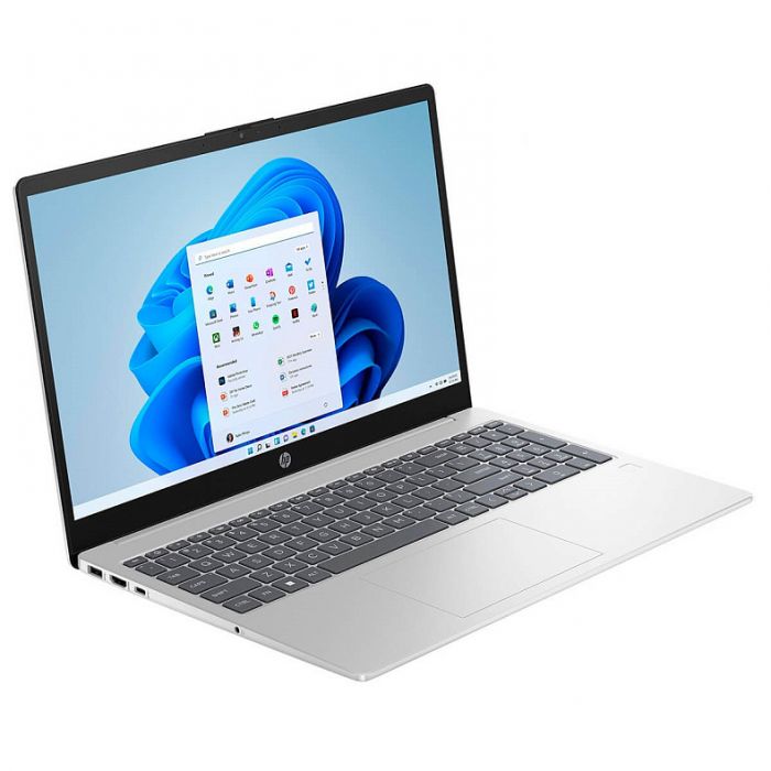 Ноутбук HP 15-fc0003ua 15.6" FHD IPS AG, AMD R5-7520U, 8GB, F256GB, UMA, DOS, сріблястий