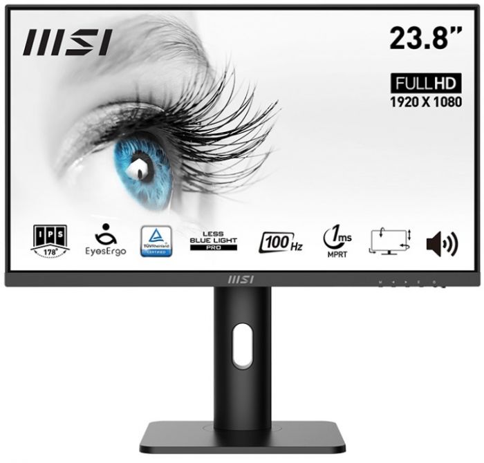 Монітор MSI 23.8" PRO MP243XP HDMI, DP, MM, IPS, 100Hz, 4ms, sRGB 119%, Pivot