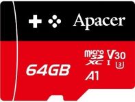 Карта пам'яті Apacer microSD  64GB C10 UHS-I U3 A1 R100/W80MB/s