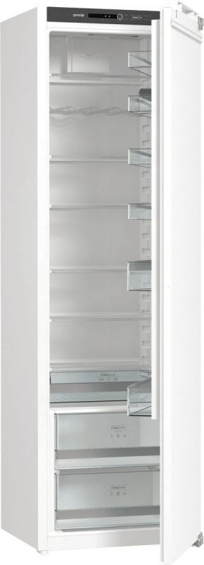 Холодильна камера Gorenje вбудована, 177х55х54см, 1 двері, 301л, А++, FrostLess , Зона св-ті, Внутр. Диспл, Білий