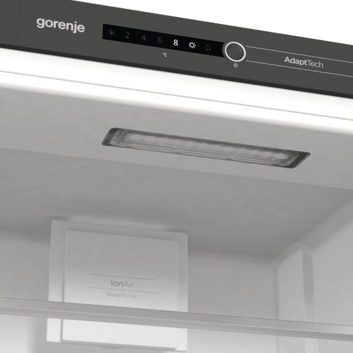 Холодильна камера Gorenje вбудована, 177х55х54см, 1 двері, 301л, А++, FrostLess , Зона св-ті, Внутр. Диспл, Білий