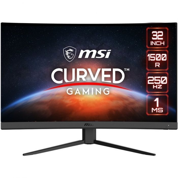 Монітор MSI 31.5" G32C4X 2xHDMI, DP, Audio, VA, 250Hz, 1ms, sRGB 114%, CURVED, AdaptiveSync