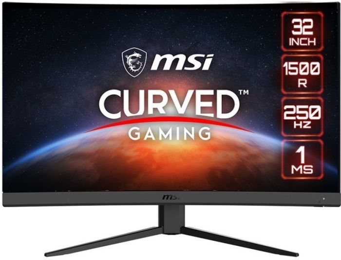 Монітор MSI 31.5" G32C4X 2xHDMI, DP, Audio, VA, 250Hz, 1ms, sRGB 114%, CURVED, AdaptiveSync