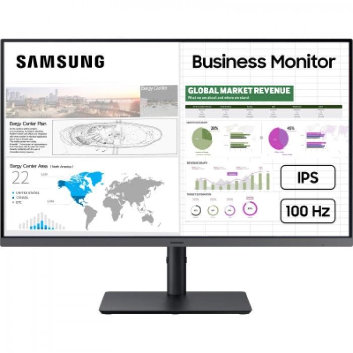 Монітор Samsung 27" S27C430 HDMI, DP, USB, IPS, 100Hz, 4ms