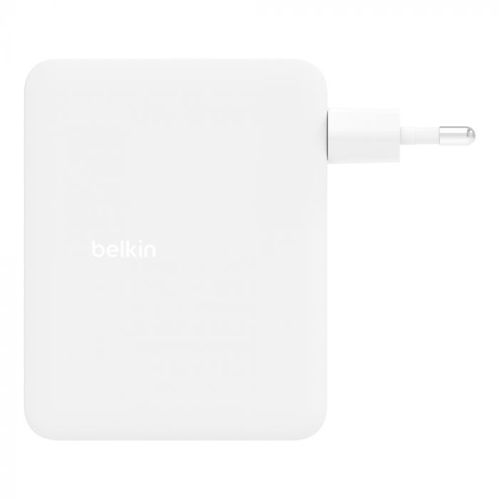 Зарядний пристрій мережевий Belkin 140Вт 3хUSB-С GAN PD PPS, USB-A, білий