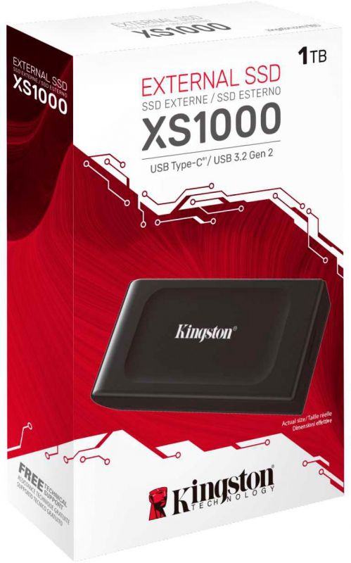 Портативний SSD Kingston 1TB USB 3.2 Gen 2 Type-C XS1000