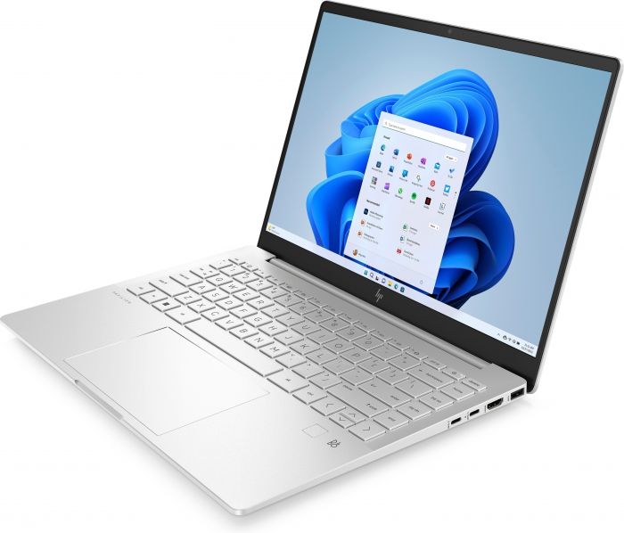 Ноутбук HP Pavilion Plus 14-eh1006ua 14" 2.2K IPS AG, Intel i5-1340P, 16GB, F1024GB, UMA, Win11, сріблястий