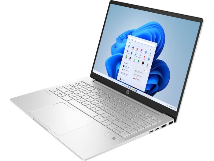 Ноутбук HP Pavilion Plus 14-eh1003ua 14" 2.8K OLED, Intel i7-13700H, 16GB, F1024GB, UMA, DOS, сріблястий