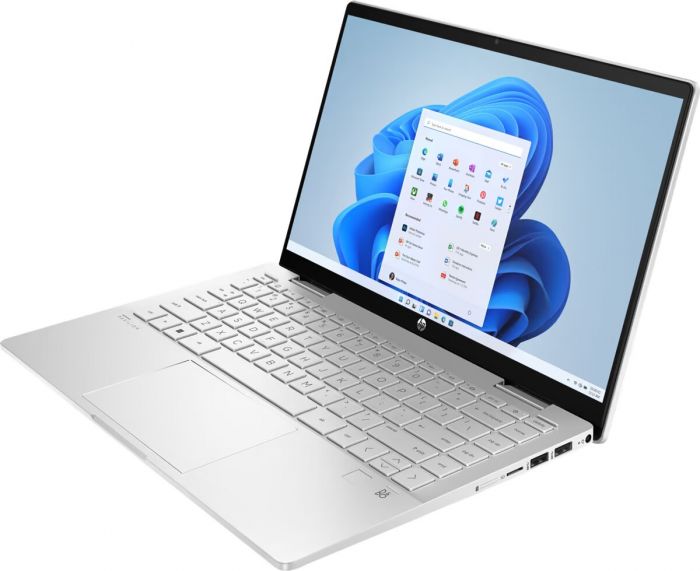 Ноутбук HP Pavilion x360 14-ek1000ua 14" FHD IPS Touch, Intel i7-1355U, 16GB, F1024GB, UMA, DOS, сріблястий