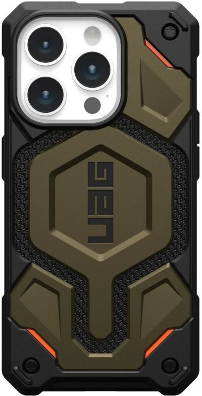 Чохол UAG для Apple iPhone 15 Pro Max Monarch Pro Magsafe, Kevlar Elemental Green