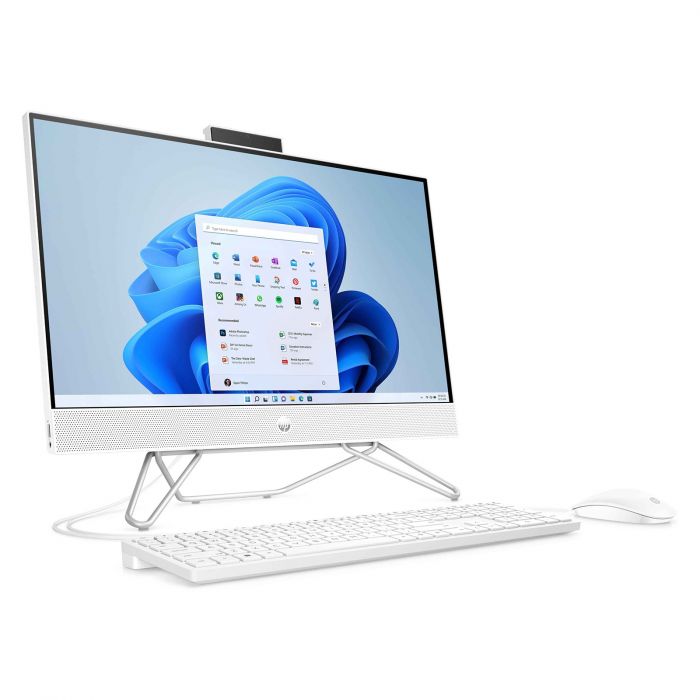 Комп'ютер персональний моноблок HP 205-G8 23.8" FHD IPS AG, AMD R5-5500U, 8GB, F512GB, UMA, WiFi, кл+м, Win11P, білий