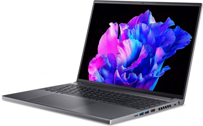 Ноутбук Acer Swift X SFX16-61G 16" 3.2K OLED, AMD R7-7840HS, 16GB, F1TB, NVD3050-6, Win11, сірий