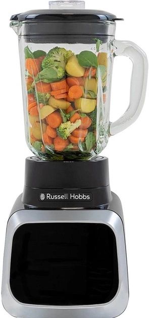 Блендер Russell Hobbs стаціонарний Sensigence , 1000Вт, чаша-1500мл, скло, сенс. управл., чорно-сірий